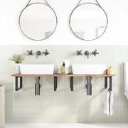 vidaXL Piano da Bagno Non Trattato 160x50x2cm Legno Massello di Acacia