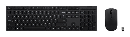 Lenovo 4X31R64328 tastiera Mouse incluso Ufficio RF senza fili + Bluetooth Tedesco Nero