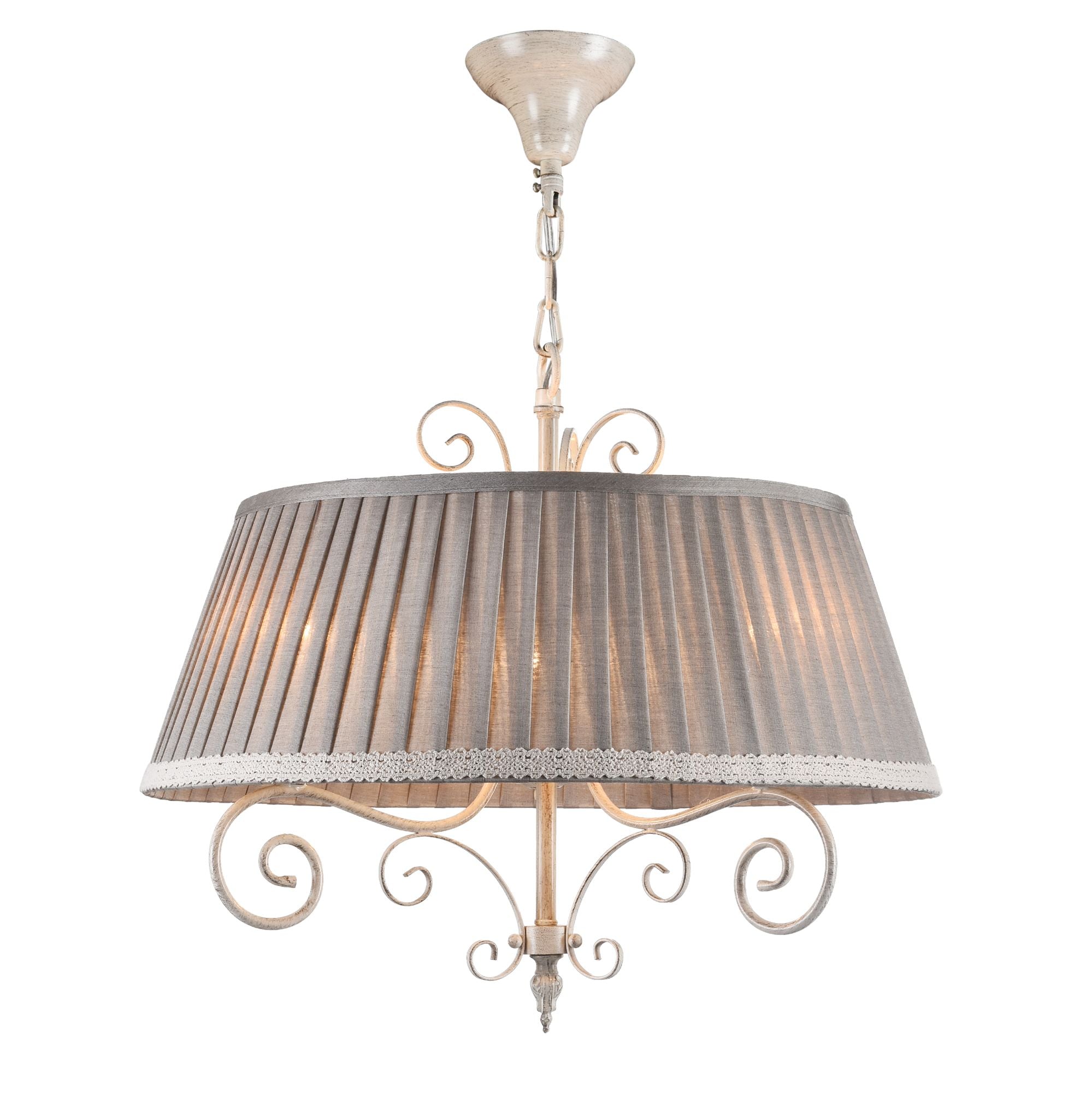 Lampadario Elegant in Metallo Felicita Beige
