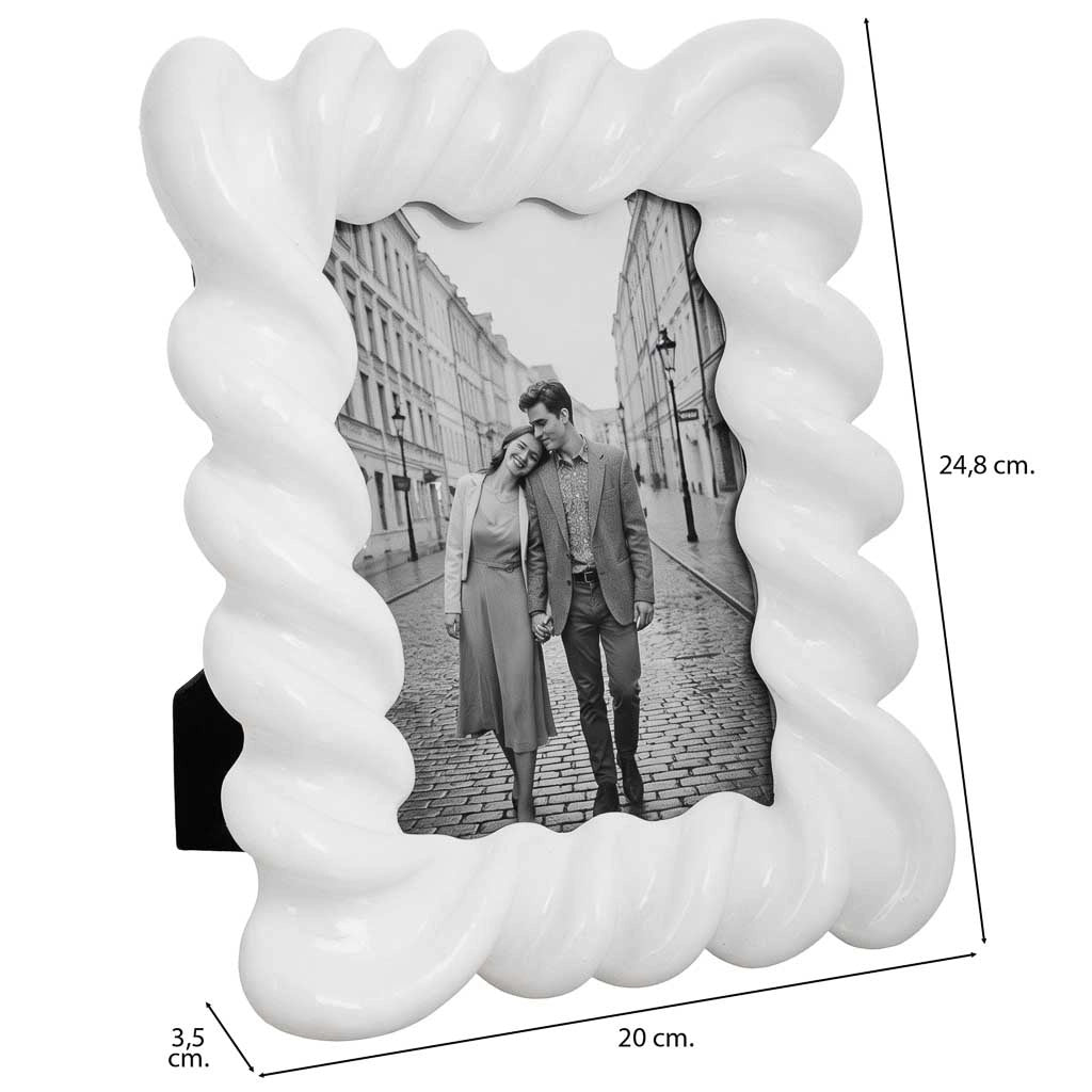 Portafoto 13X18 bianco 20x3,5x24,8h cm