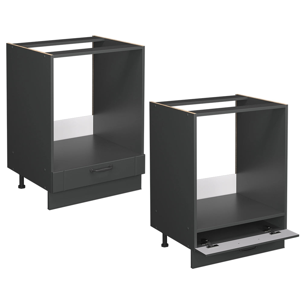 Vicco Mobile per forno da incasso Grigio scuro 60 cm senza piano di lavoro