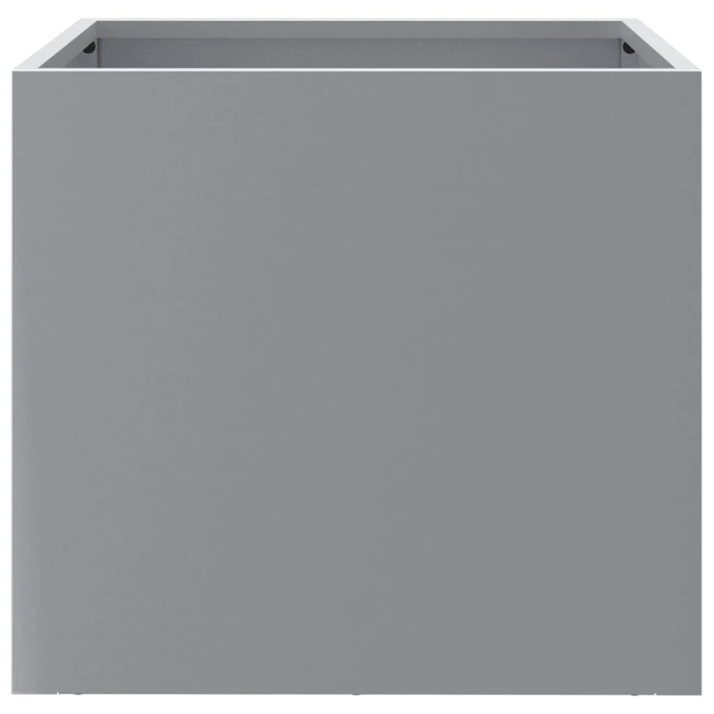 Vassoio per fioriera aiuola rialzata piante fiori terrazza giardino argento 32 x 30 x 29 cm acciaio zincato Argento 02_0038064