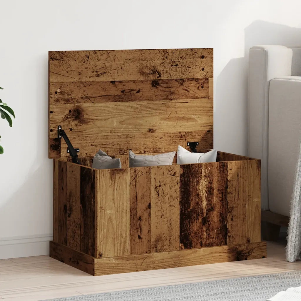 vidaXL Scatola Portaoggetti Legno Antico 70x40x38 cm Legno Multistrato