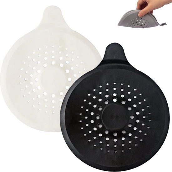 Set di 6 catture capelli per scarico doccia con morsetto di vetroresina robusto, protezione per gronda di doccia in silicone, filtro per capelli per bagno cucina e contachini