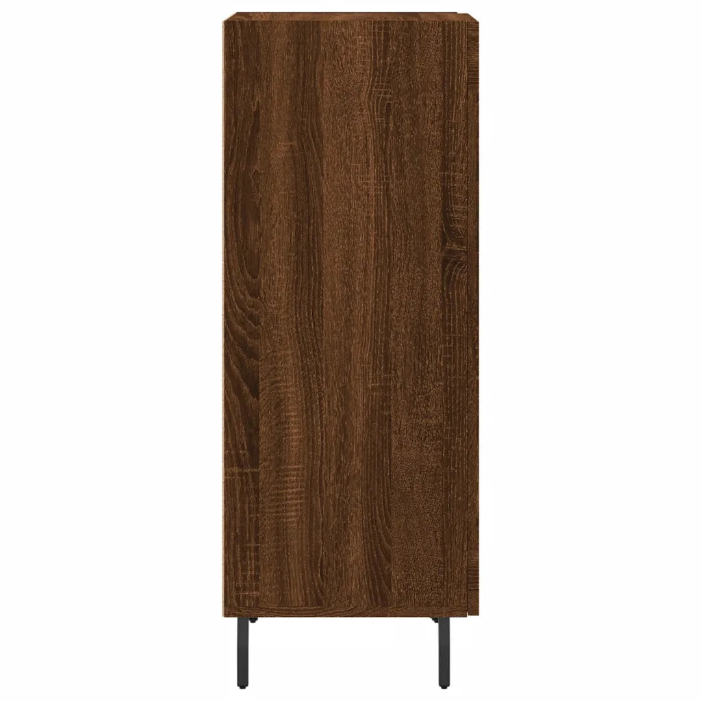 Credenza Rovere Marrone 34,5x34x90 cm in Legno Multistrato 830467