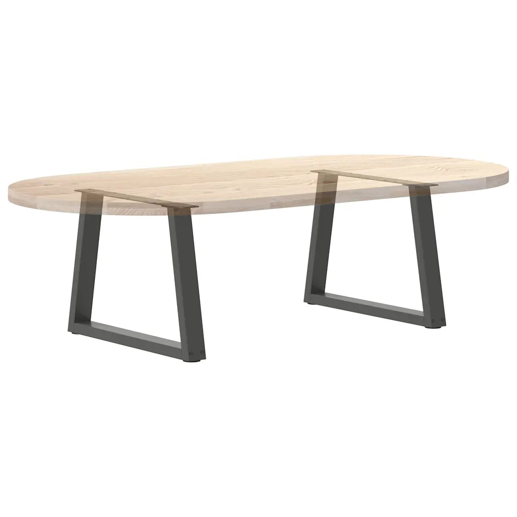 vidaXL Gambe per Tavolino da Caffè a Forma di V 2 pz Antracite 70x(42-43,3) cm Acciaio