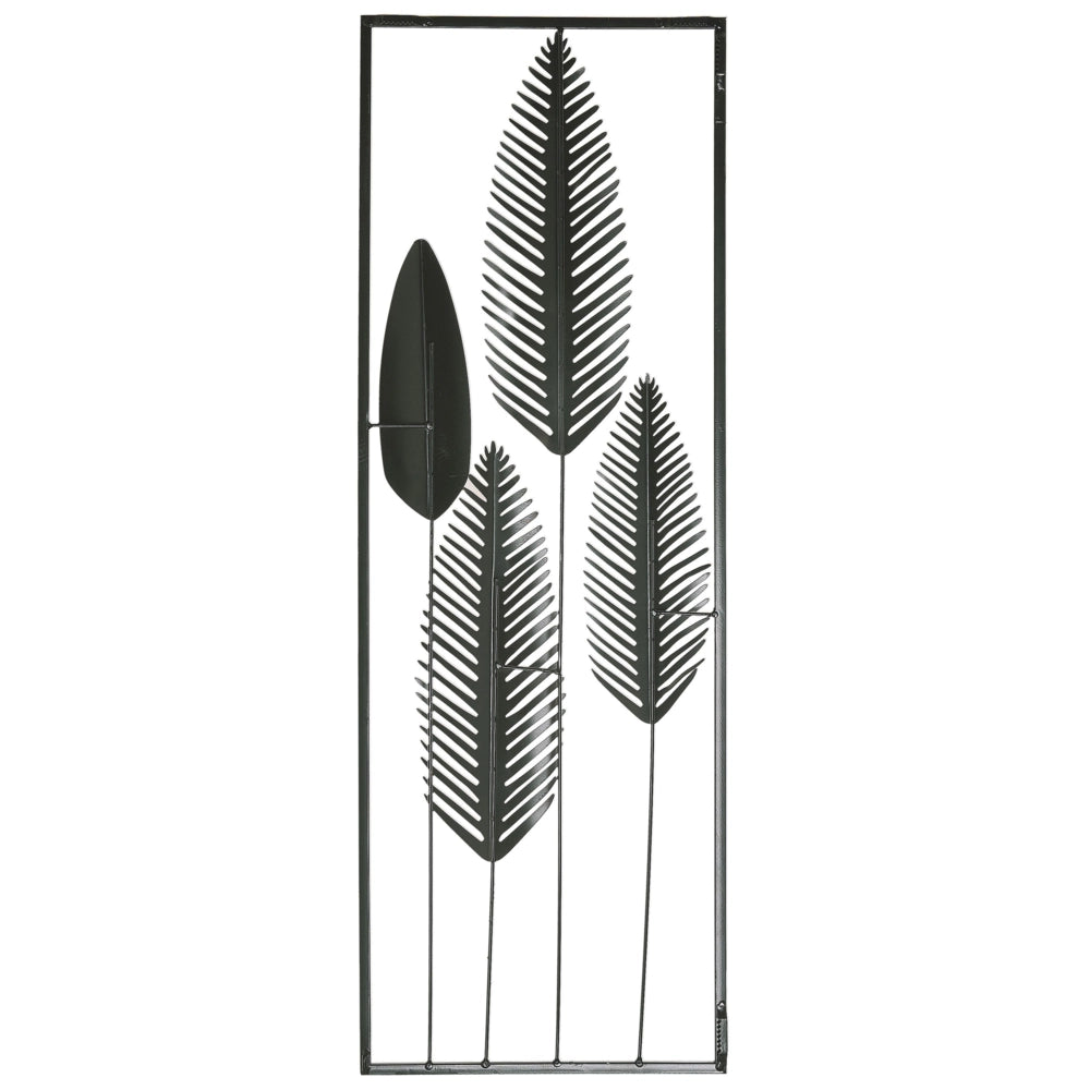 Decorazione da parete Piuma Argento e dorato Metallo arte da parete Stile Moderno