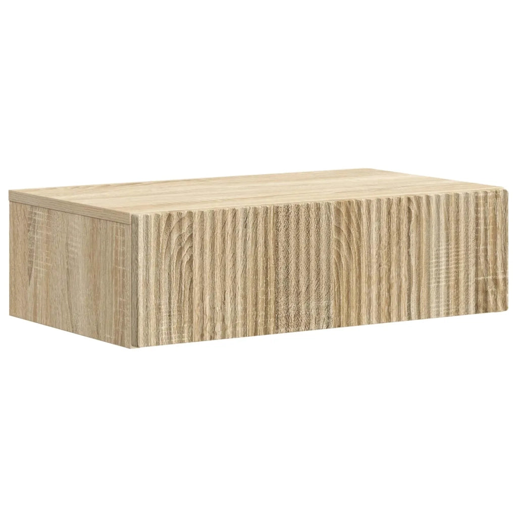 Tavolino da Parete Laterale Rovere Sonoma 59 x 34,5 x 17 cm 898487