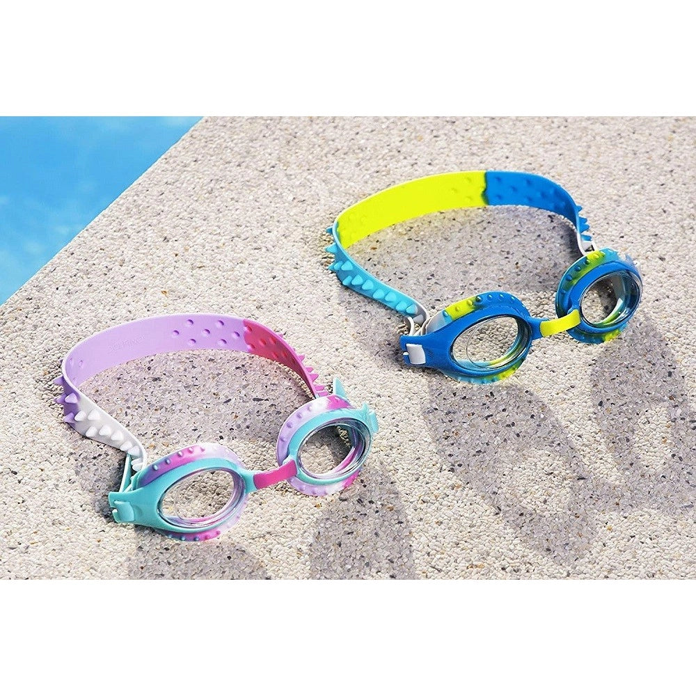 Trade Shop - Occhialini Da Nuoto Piscina Mare Swirl Per Bambini 3+anni Colori Assortiti 21099 -