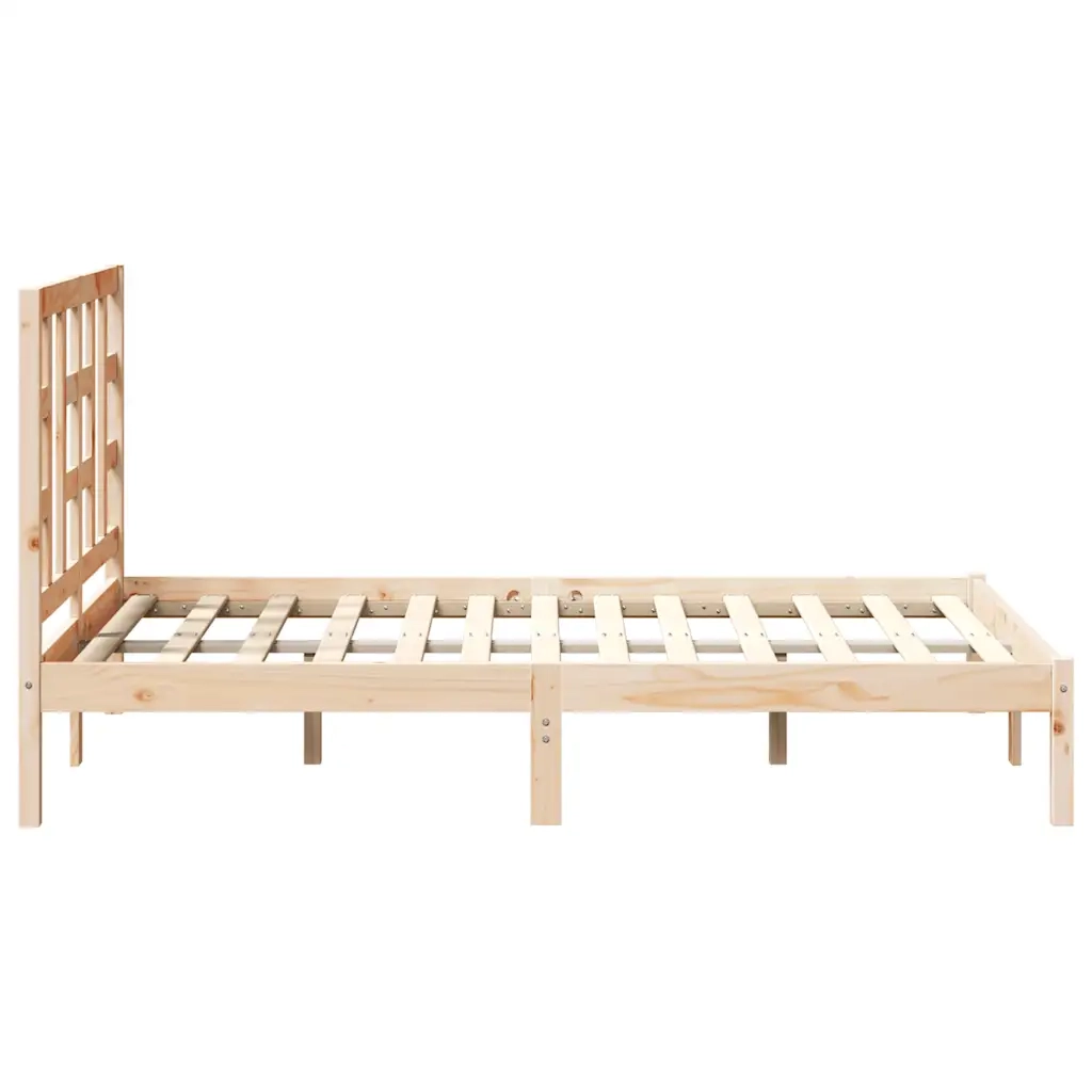 Giroletto-Struttura Letto in Legno Massello 120x190 cm Small Double 885974