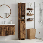 Armadio da Bagno con Ripiano Aperto EDE Legno antico 895943