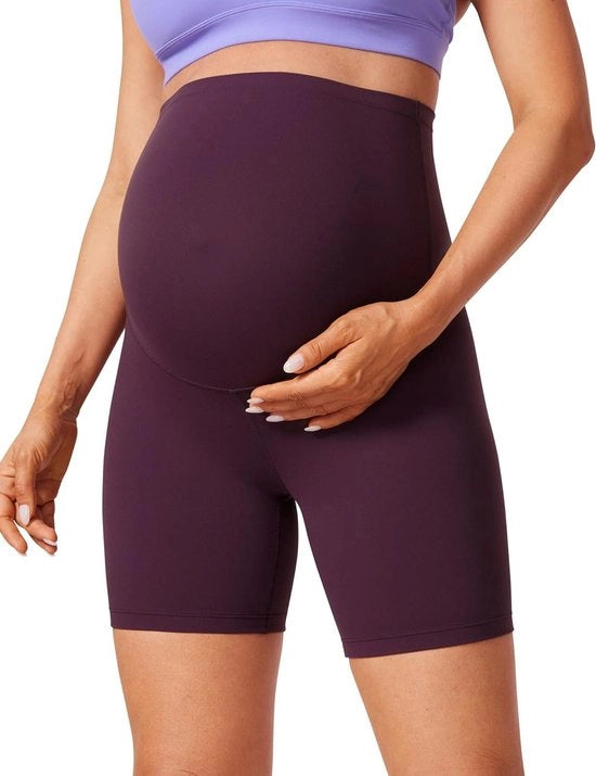 Shorts yoga per donne in gravidanza 6" - in tessuto Butterluxe - per sport e allenamento