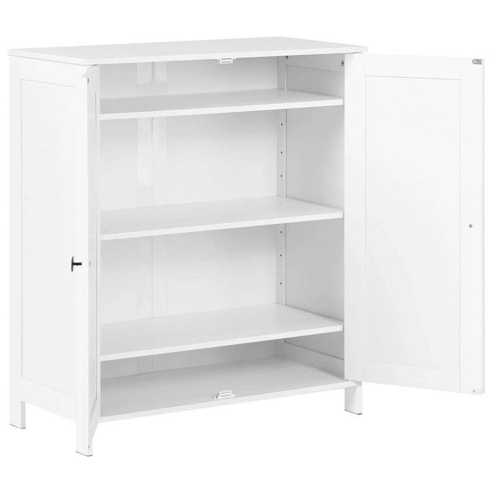 Scarpiera a 2 ante in MDF bianco per corridoio e ingresso