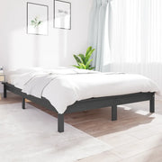 Giroletto Grigio 160x200 cm in Legno Massello di Pino 820553