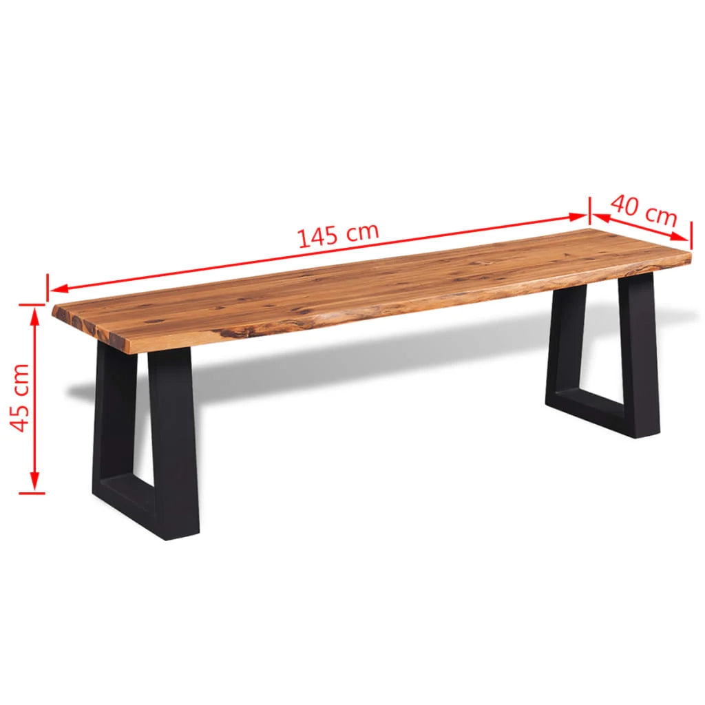 Panca panca in legno massello di acacia 145 cm 02_0010920
