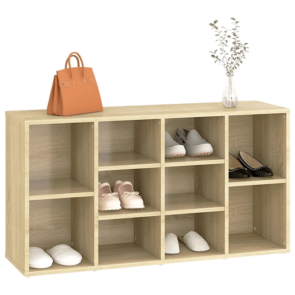 Scarpiera con Panchina Rovere Sonoma 103x30x55 cm Multistrato 803293