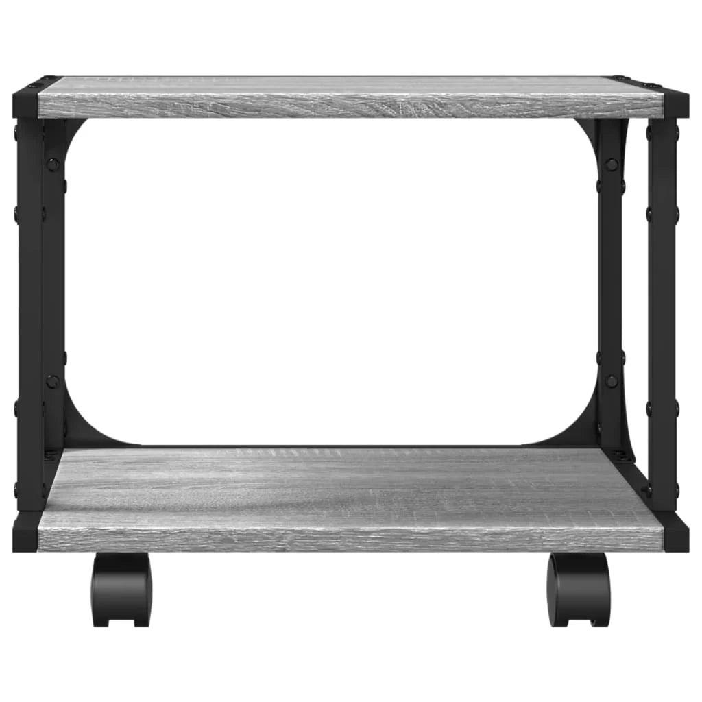 Sonoma Supporto per stampante a 2 livelli scrivania/ufficio 41 x 28 x 33,5 cm grigio 02_0044796
