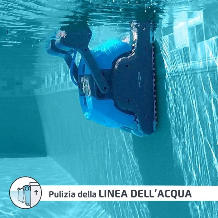 Robot Piscina Dolphin Oasis 50 Premium Con Spazzole Combinate, Carrello E Copertura Protettiva