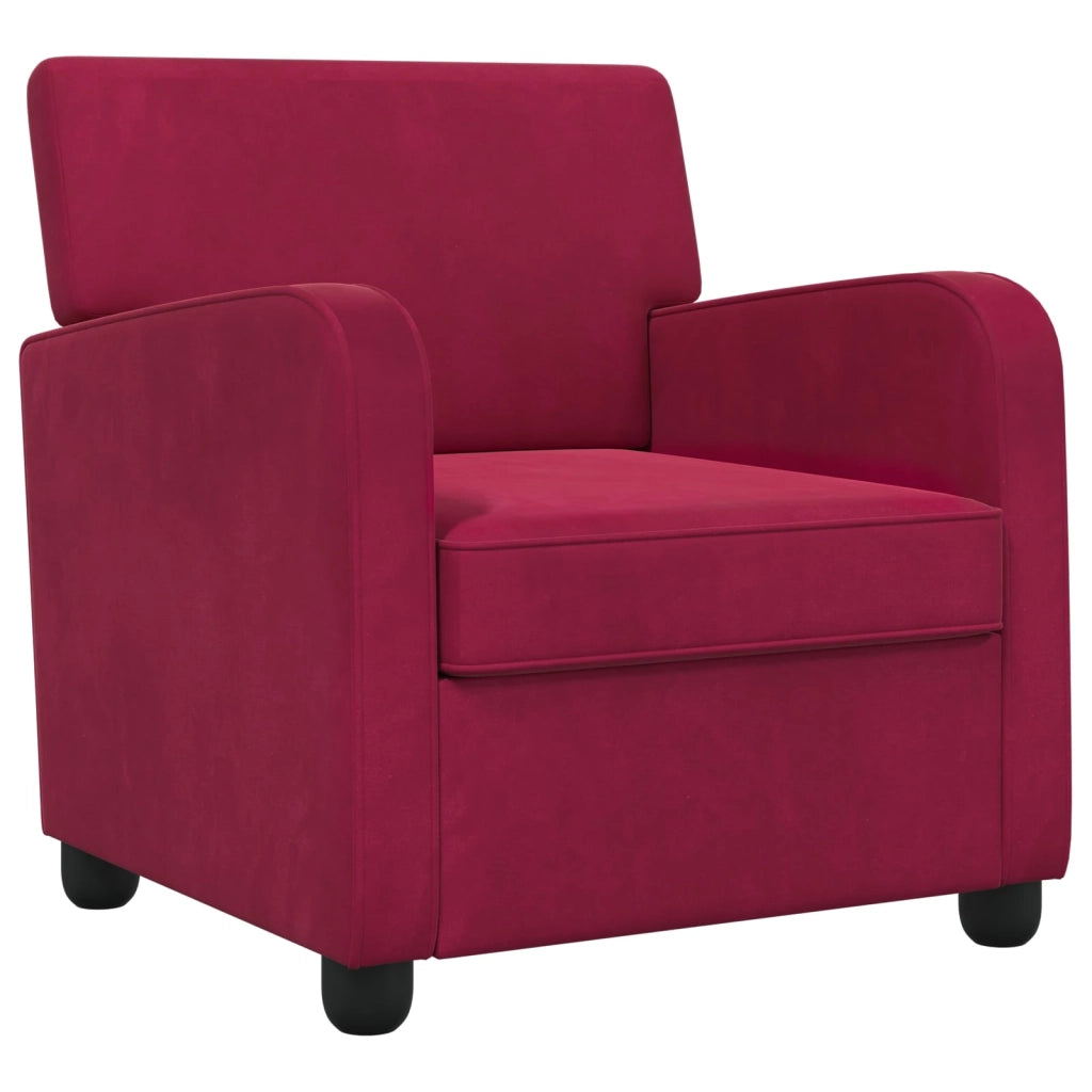 Poltrona Rosso Vino Velluto 42043417