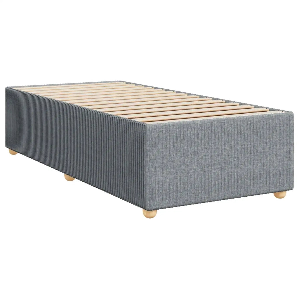 Letto box spring con materasso Grigio Chiaro 100 x 200 cm 3451405