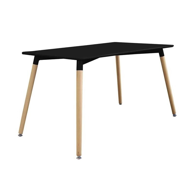 TAVOLO LIONE IN MDF E ABS 140 X 80 X H75 CM IN COLORE NERO
