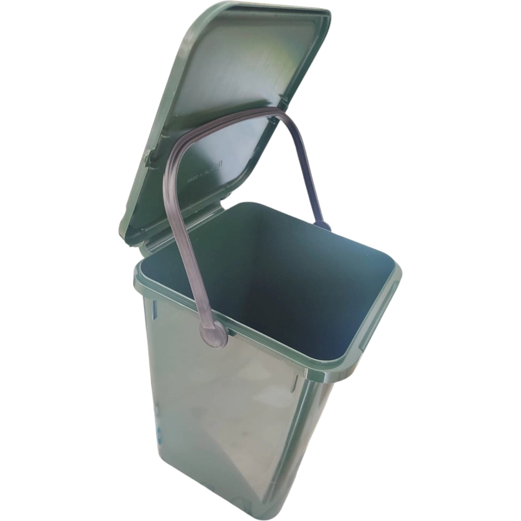 PATTUMIERA RACCOLTA DIFFERENZIATA UMIDO CON COPERCHIO VERDE LT. 10