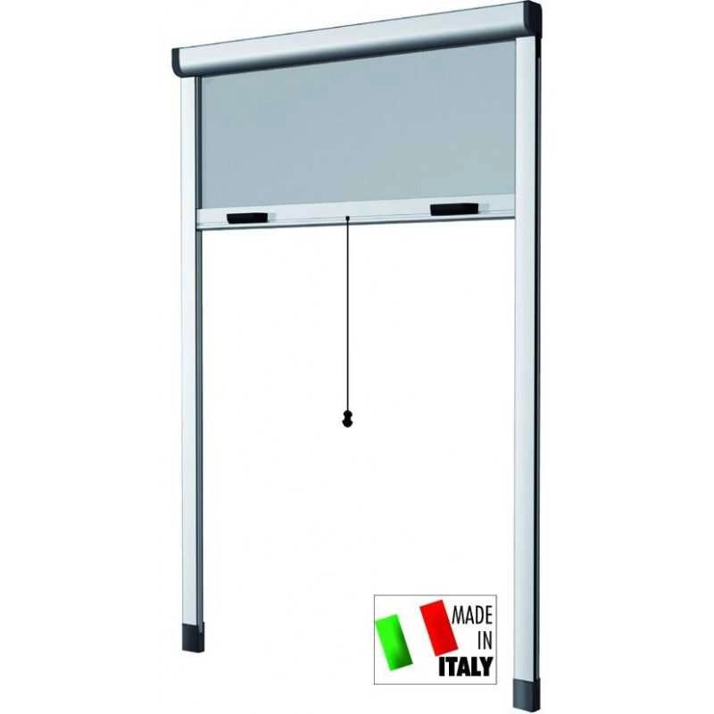 Zanzariere Alluminio Hu-Firma Verticale Bianco Cm. 80X170