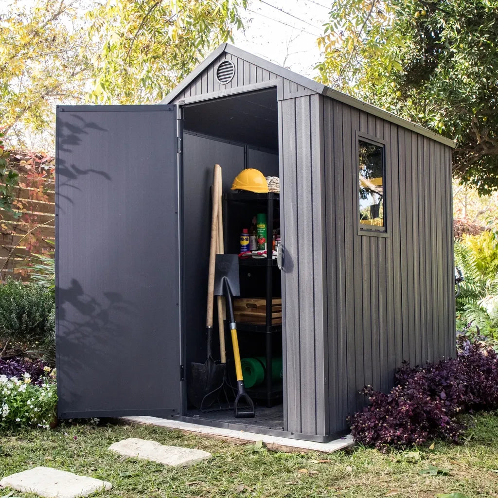 Keter Casetta da Giardino Darwin 46 Aspetto Legno Grigio 432439