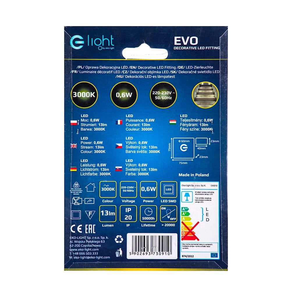 Lampada da Scala LED 0,6W 3000K Eko-Light EVO EKS0445