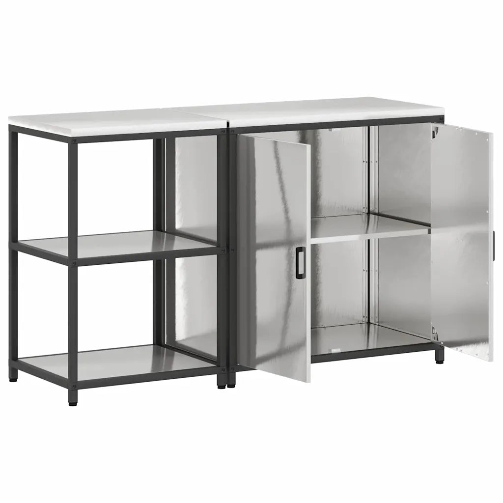 Set di Stoccaggio per Cucina 2 pcs Argento Acciaio inossidabile 3392684