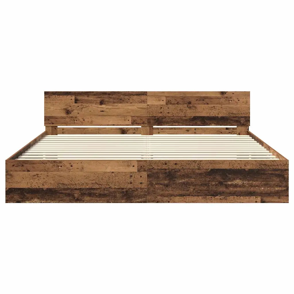 Struttura del letto con testiera Legno vecchio 180 x 200 cm 3403595