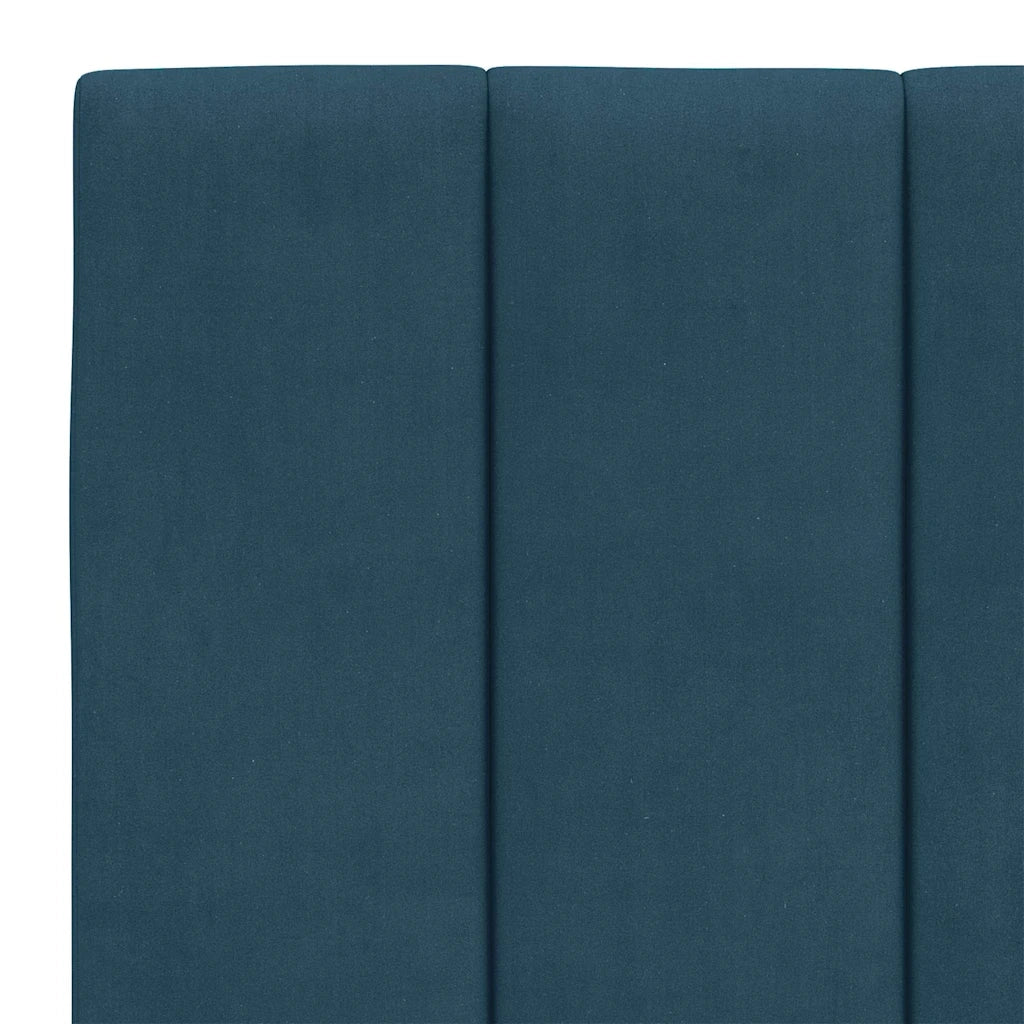 Letto con Materasso Hanko Blu 120x200 cm in Velluto 3208590
