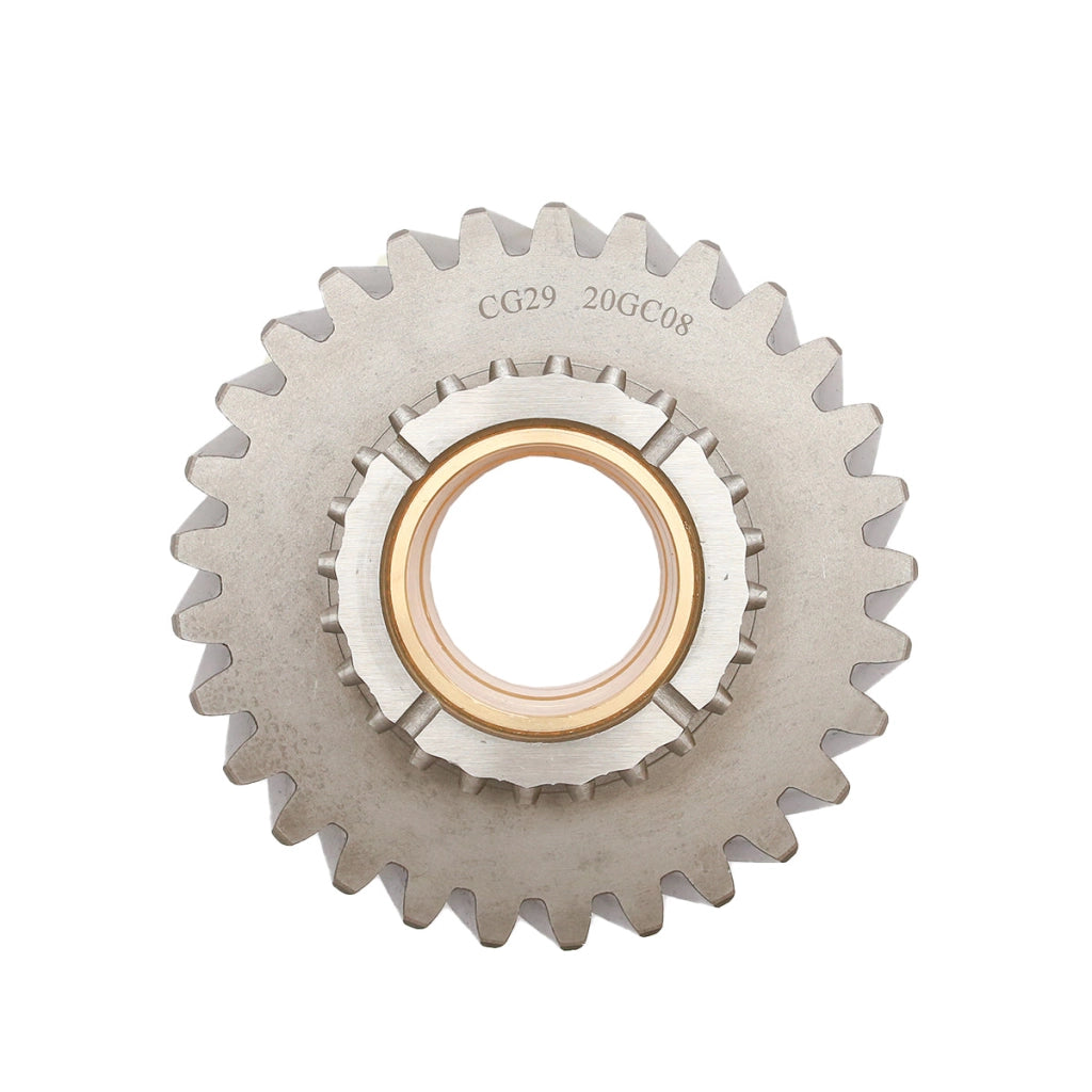 Pignone albero intermedio Z=29 con boccola in bronzo per riduttore albero secondario (albero 2) Trattore forestale