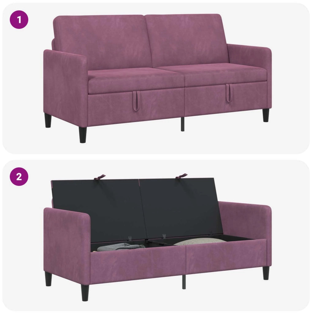 Divano con Storage Viola 172 x 78 x 87 cm Poliestere 42036974