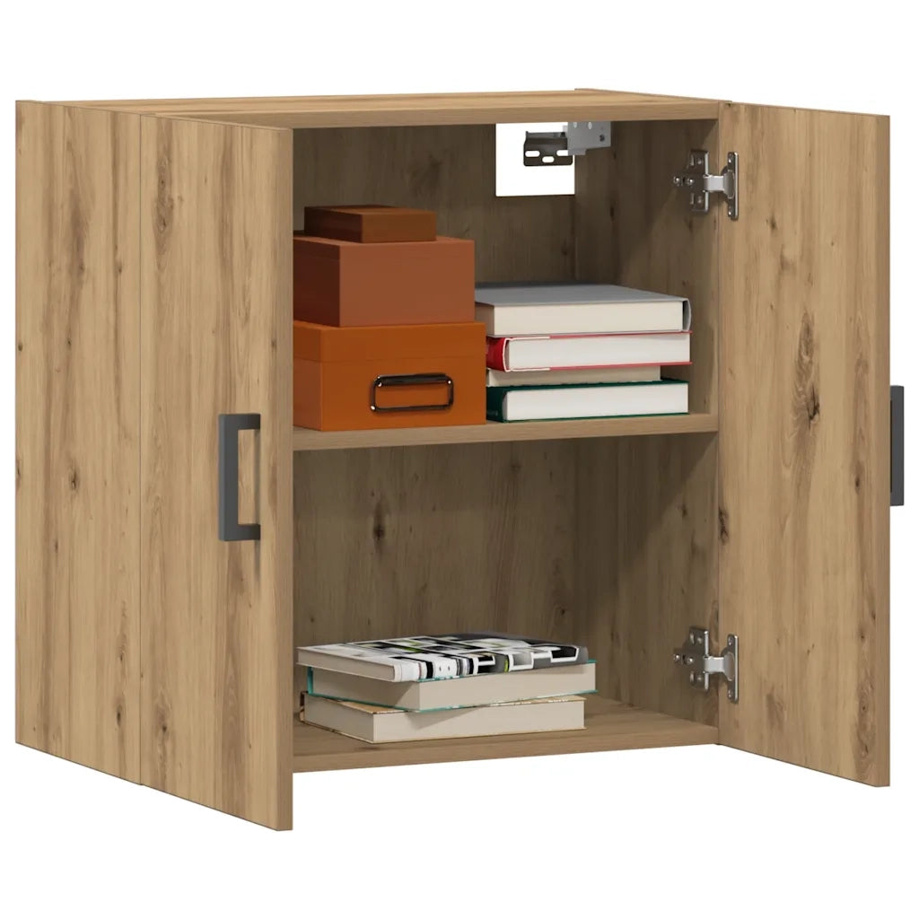 Armadietto a Muro | Mobile a Parete Rovere Artigianale 60x31x60 cm in Truciolato