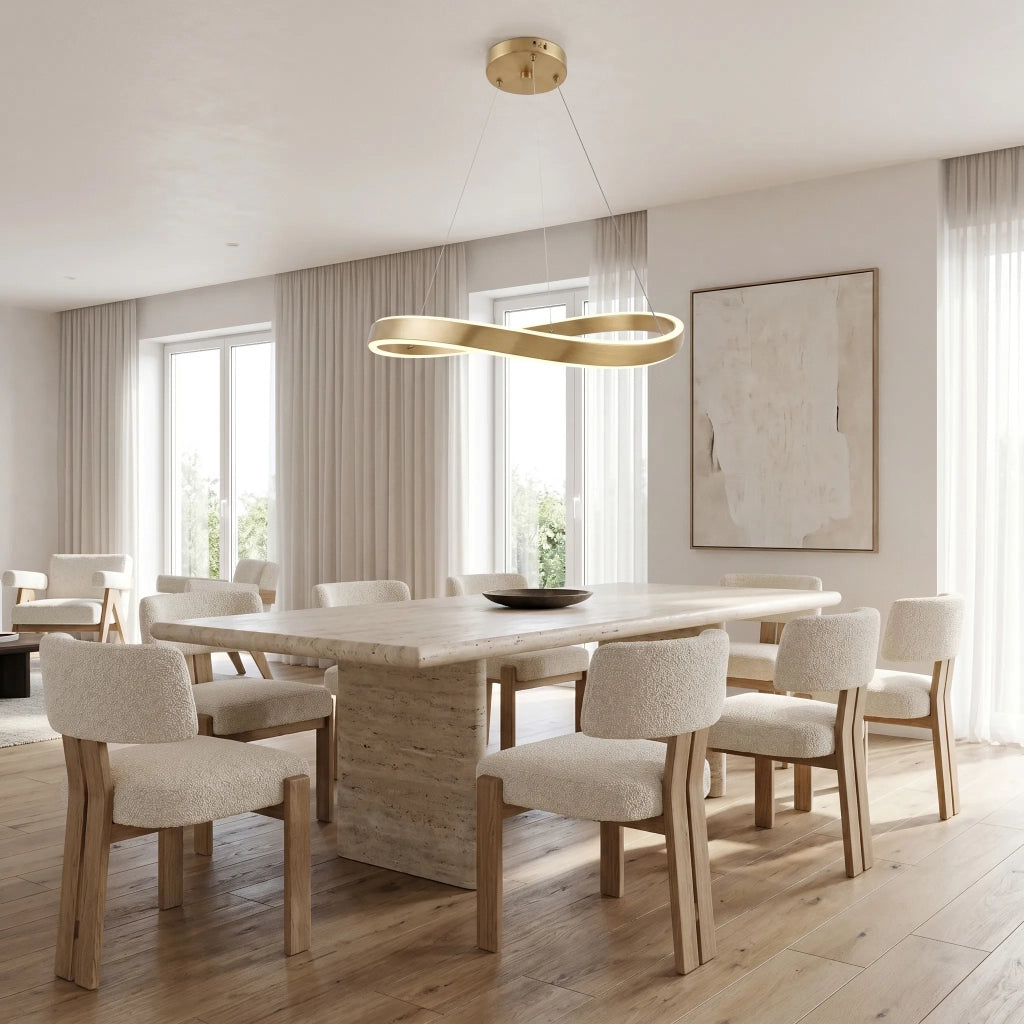 Lampada A Sospensione Da Soffitto Swe069-cp 80cm Brush Gold