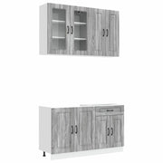 Unità Cucina KALMAR 4 pcs Sonoma grigio Legno ingegnerizzato 3438301