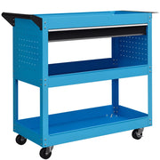Carrello per attrezzi 3 livelli ¨C zephmum ¨C Blu 82x35x76 cm