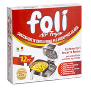 FOLI CONTENITORI IN CARTA DA FORNO PER FRIGGITRICE AD ARIA ROTONDI D20CM