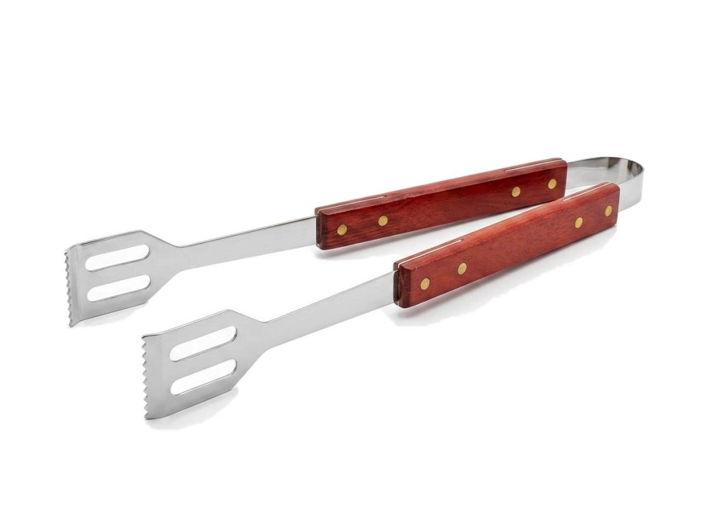 Pinza per Barbecue in Acciaio inox con manico in legno