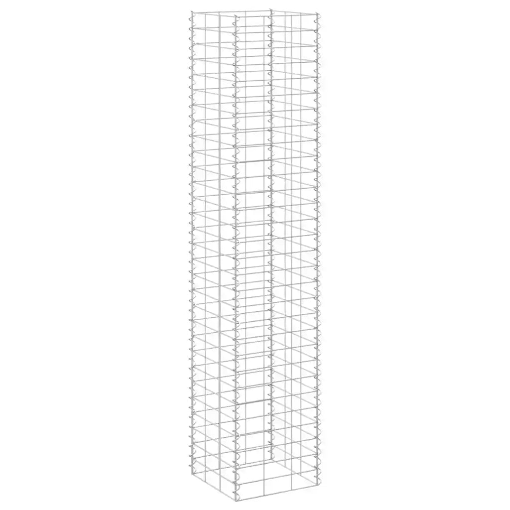 Fioriere Rialzate a Gabbione 3 pz 30x30x150 cm in Ferro 151250