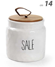 Barattoli in Ceramica con Coperchio in Bambù Colore e Fantasia: SALE