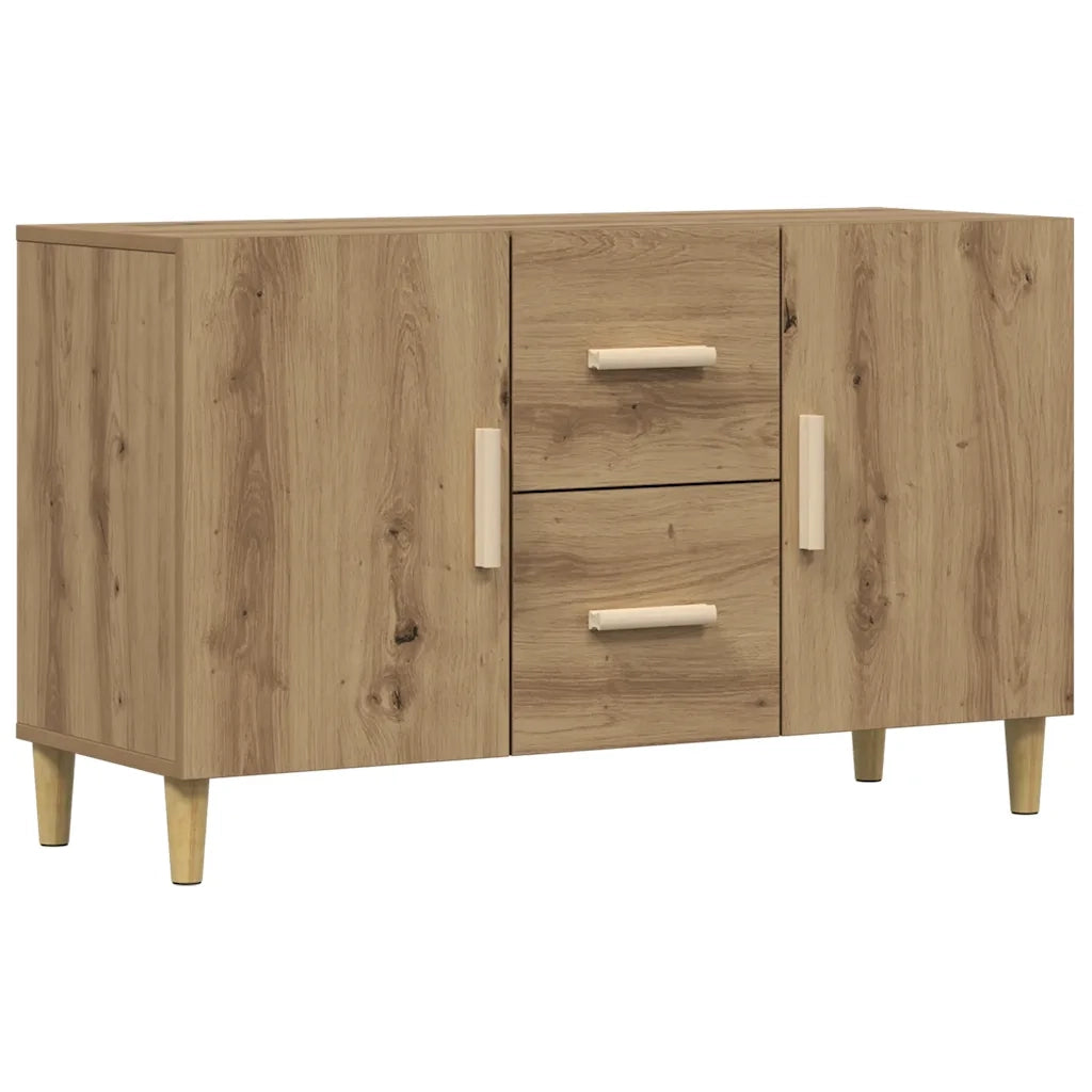 Credenza Rovere Artigianale 100x36x60 cm in Legno Multistrato