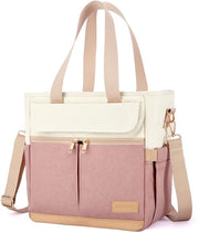 Lunchtas per donne, contenitore isolato per pasti caldi e freddi con cinturino per spalla, borse di conservazione riutilizzabili per adulti per lavoro, picnic, campeggio, scuola, spiaggia, rosa
