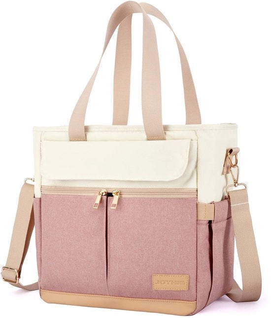 Lunchtas per donne, contenitore isolato per pasti caldi e freddi con cinturino per spalla, borse di conservazione riutilizzabili per adulti per lavoro, picnic, campeggio, scuola, spiaggia, rosa