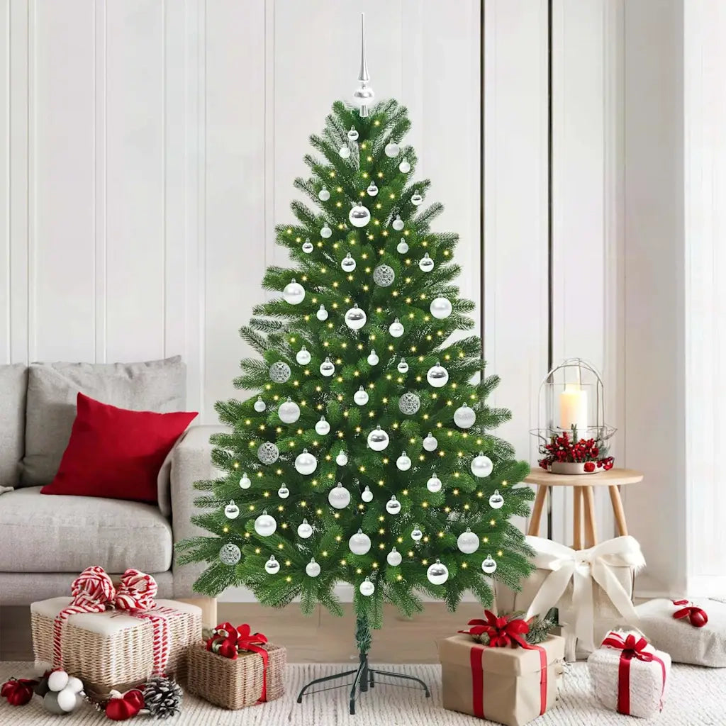 Albero di Natale con 300 LED con supporto Verde 180 cm PE 3396336