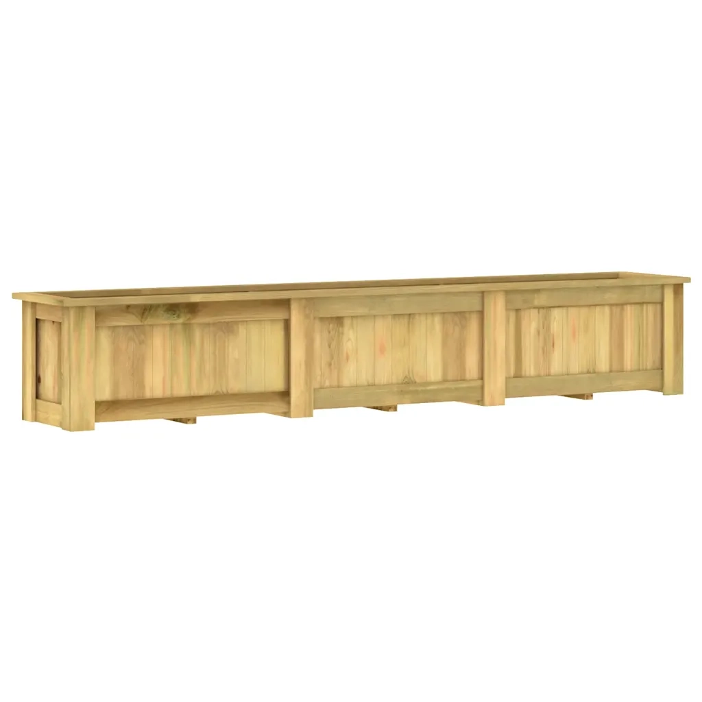 Fioriera Rialzata 291x50x50 cm in Legno di Pino Impregnato