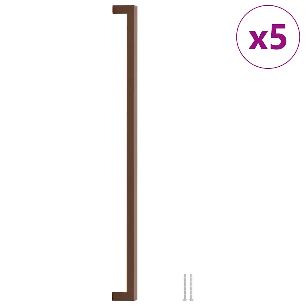 Maniglie per Mobili 5pz Bronzo 480mm in Acciaio Inoxcod mxl 108958