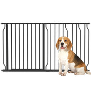 Barriera di Sicurezza Regolabile per Animali Domestici ¨C zephmum ¨C 145L x 76H cm Nero