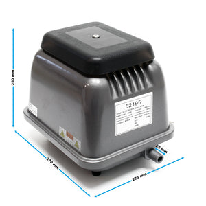 HJB-280 Ossigenatore acquario 280 l/min, Aeratore laghetto con funzione multi-speed